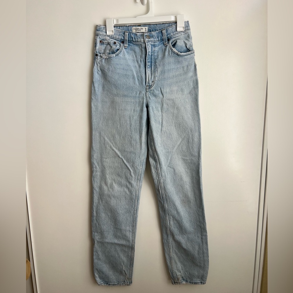 Abercrombie 90s straight Ultra high rise jean 29/ 8XL  Extra Long